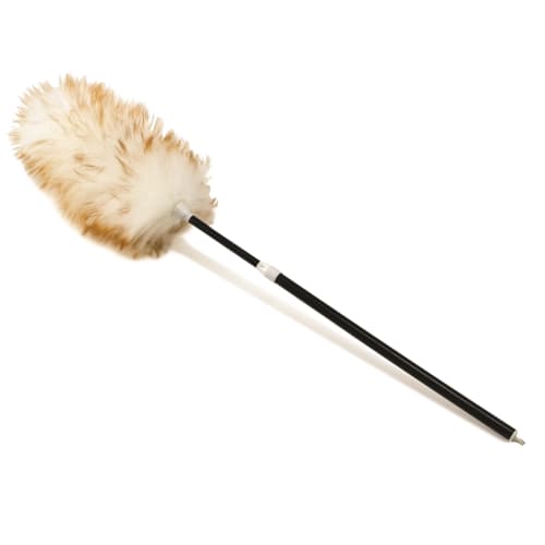 Rubbermaid 30-42 Inch Lambswool Duster With Telescoping Plastic Handle, Black